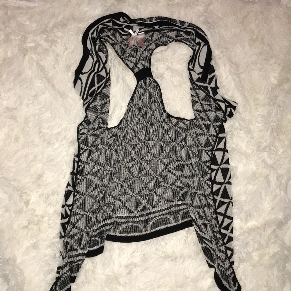 Black and white cardigan